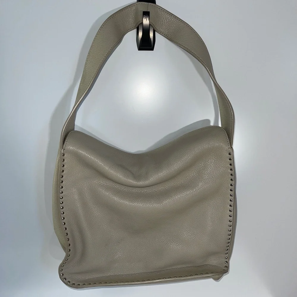 Michael Kors Astor Silver Studded Cement Large leather‎ Hobo